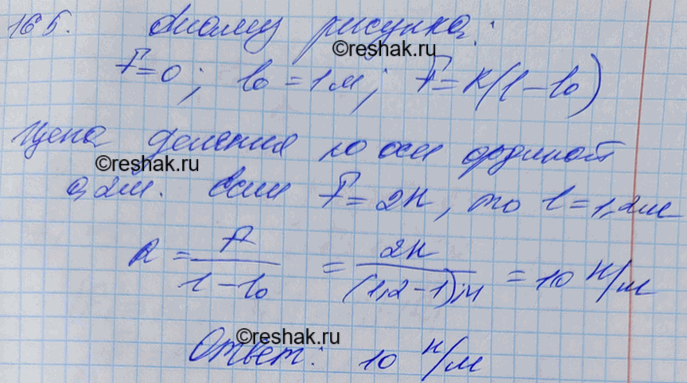Изображение На рисунке 29 приведен график зависимости длины резинового жгута от модуля приложенной к нему силы. Найти жесткость...